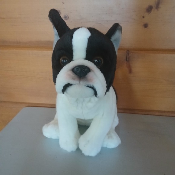 The Unbranded Brand Other - Realistic French Bulldog Puppy Plush 11" Stuffed Animal Dog Soft Toy 2022 D32‎